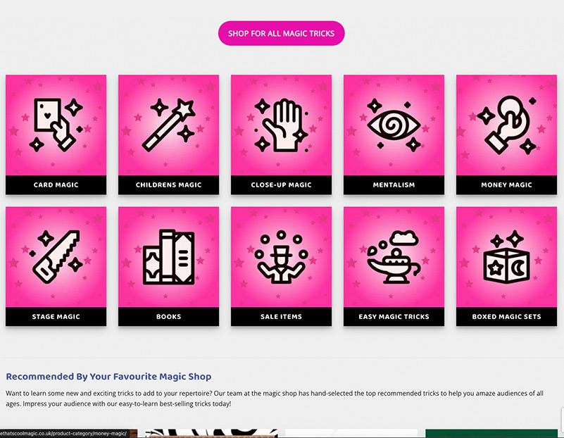 New Dude That's Cool Magic Ecommerce Website Designers